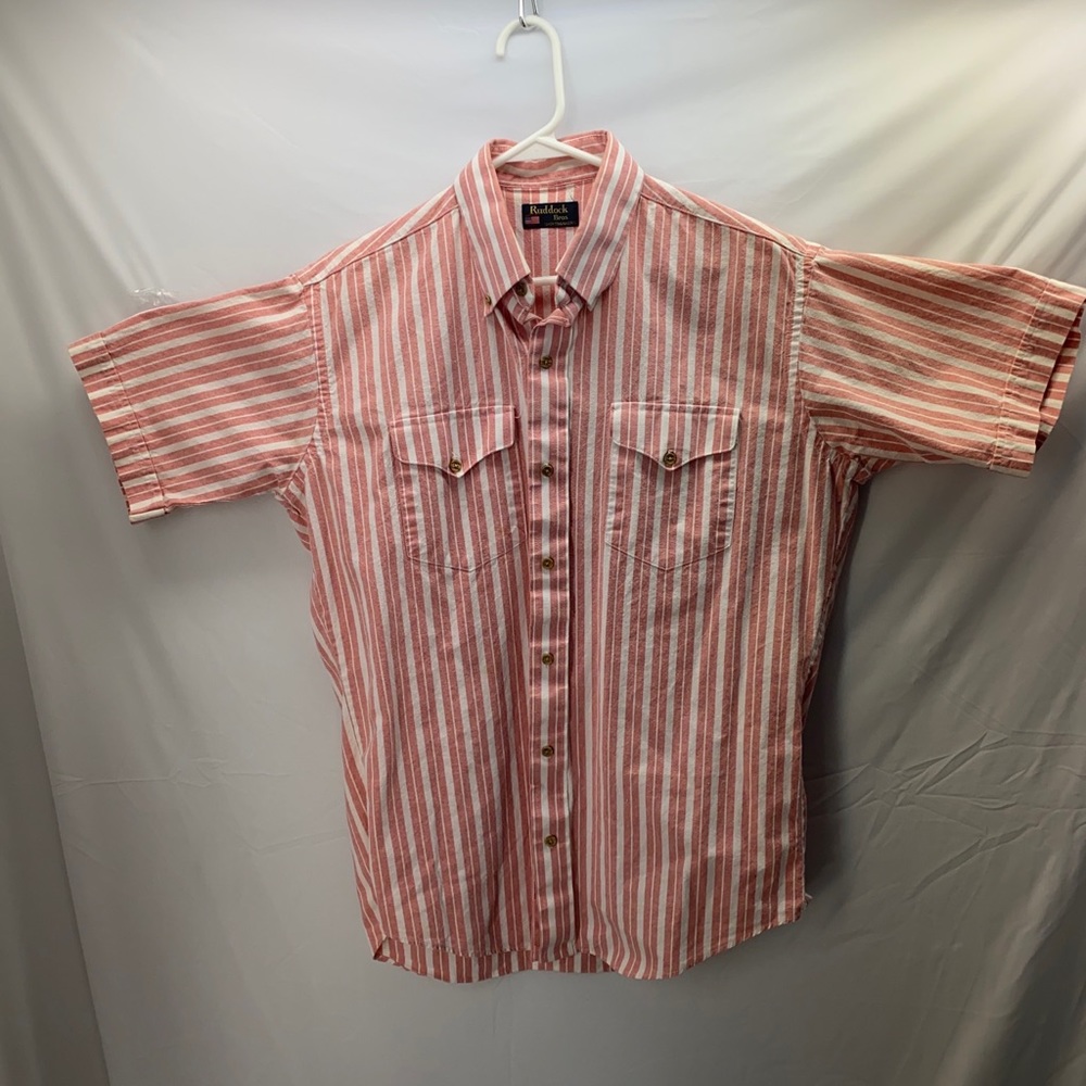 Ruddock Shirts Men Long Sleeve Western Button Up Shirt Size L? Made In USA